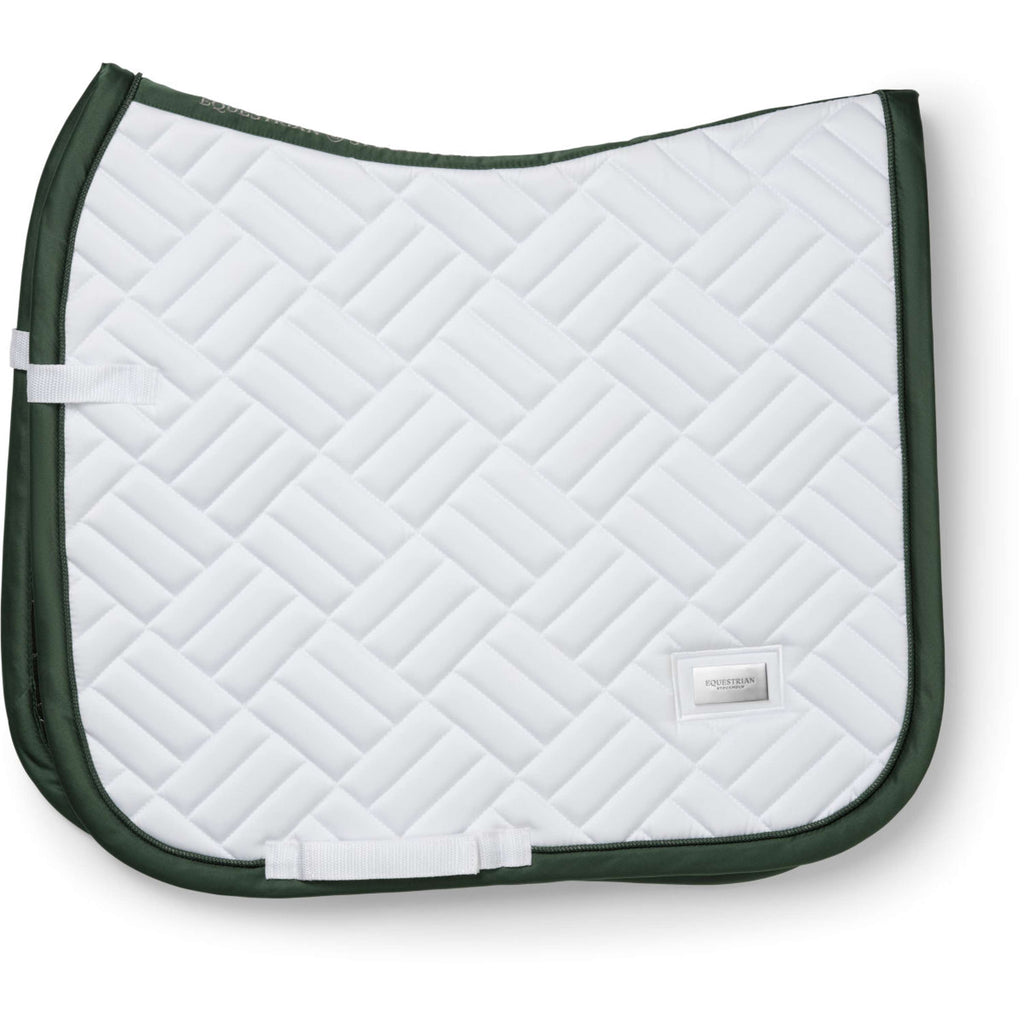 Equestrian Stockholm Schabracke Modern Dressur Weiß/Sycamore Green