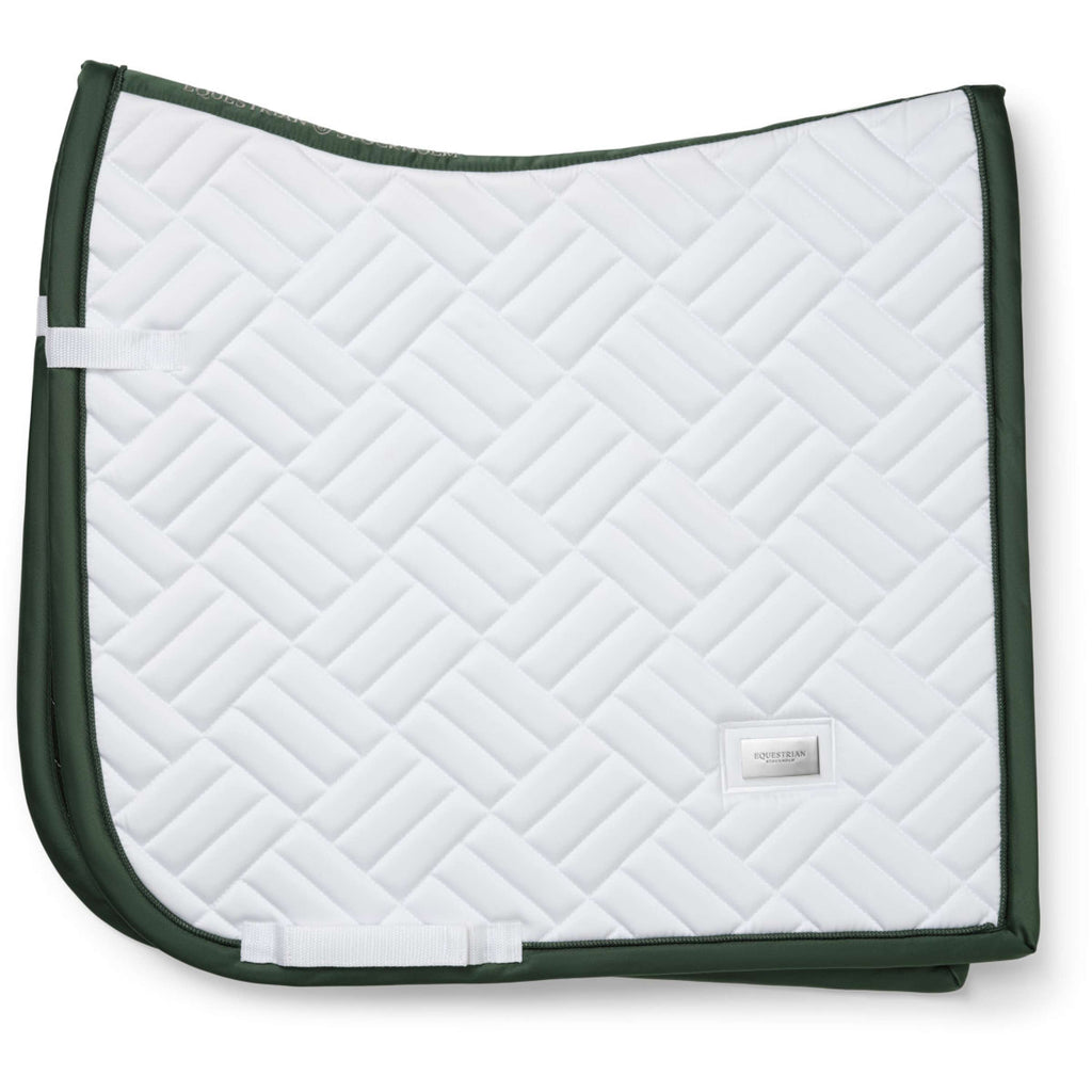 Equestrian Stockholm Schabracke Modern Dressur Weiß/Sycamore Green