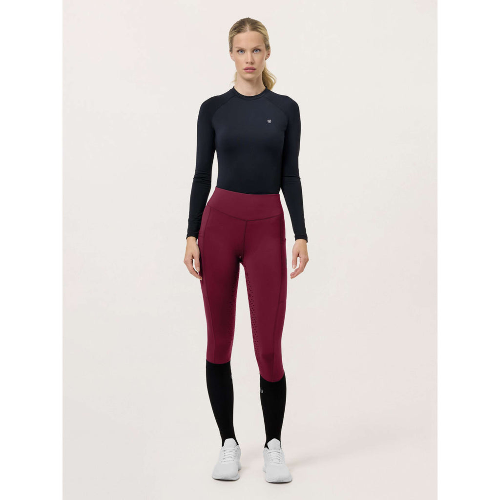Equestrian Stockholm Reitleggings Movement Full Grip Merlot