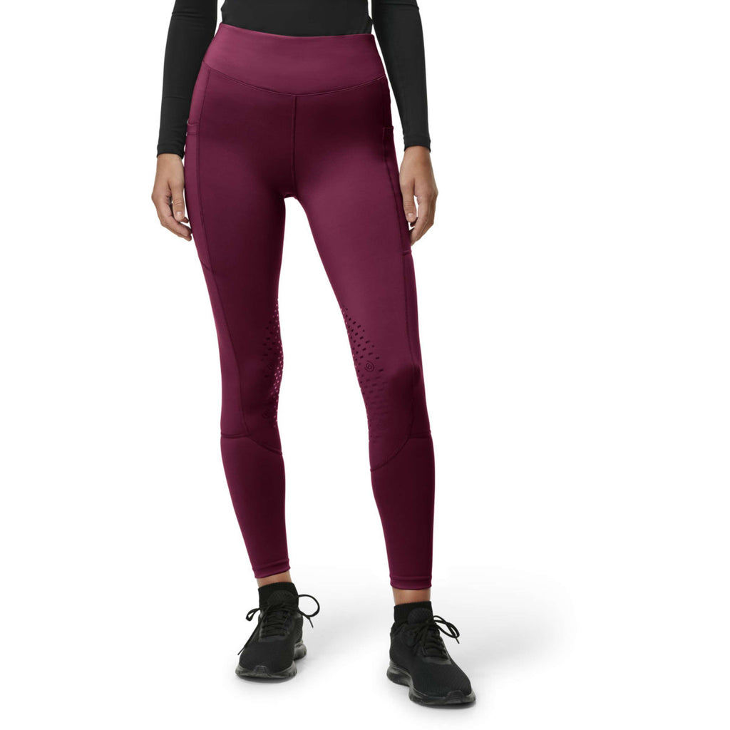 Equestrian Stockholm Reitleggings Movement Full Grip Merlot