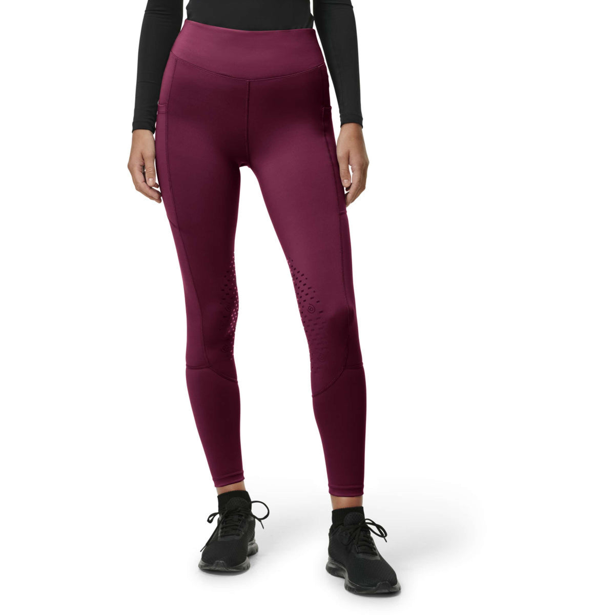 Equestrian Stockholm Reitleggings Movement Full Grip Merlot