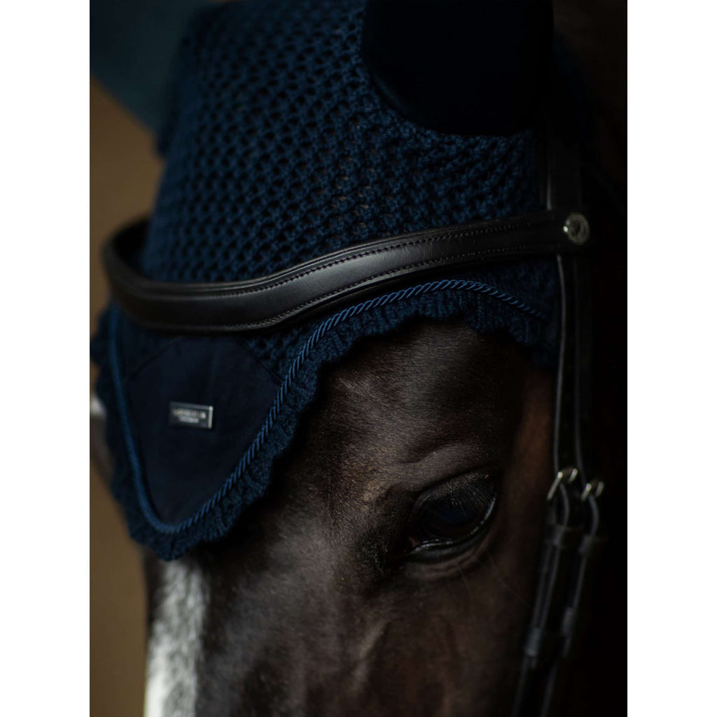 Equestrian Stockholm Fliegenhaube Soundless Navy/Silber