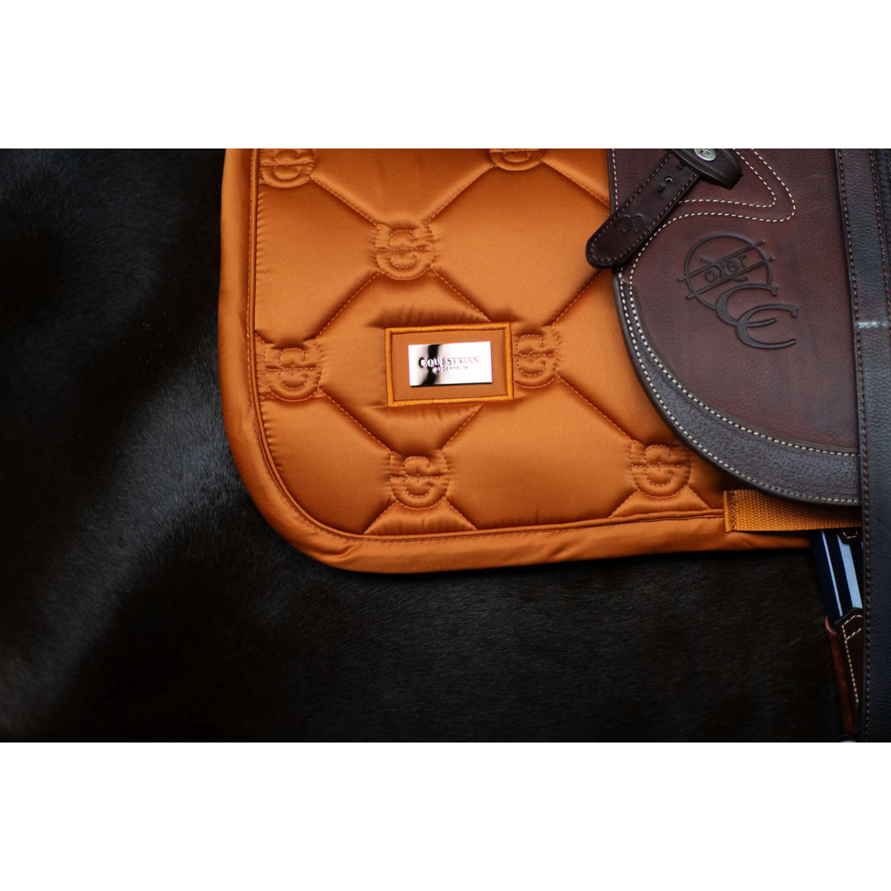 Equestrian Stockholm Schabracke Satin Springen Chestnut