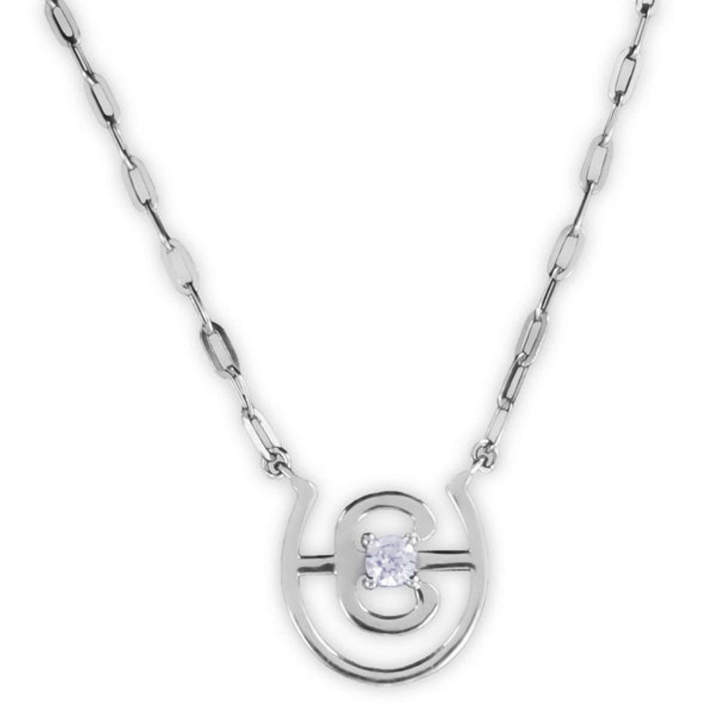 Equestrian Stockholm Halskette Swarovski Crystal Silber