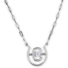Equestrian Stockholm Halskette Swarovski Crystal Silber