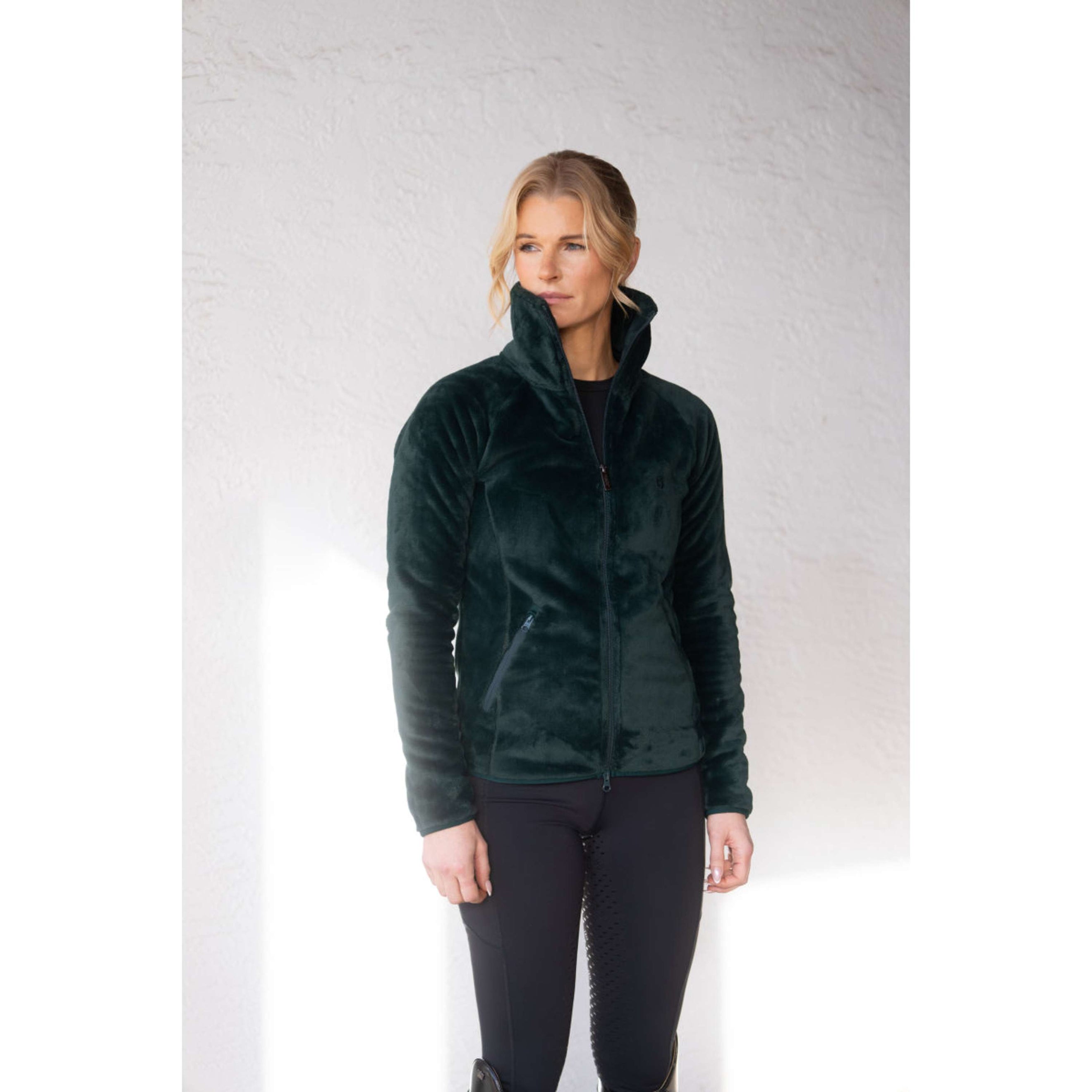 Equestrian Stockholm Fleecejacke Velvet Sycamore Green Equestrian Stockholm Fleecejacke Velvet Sycamore Green