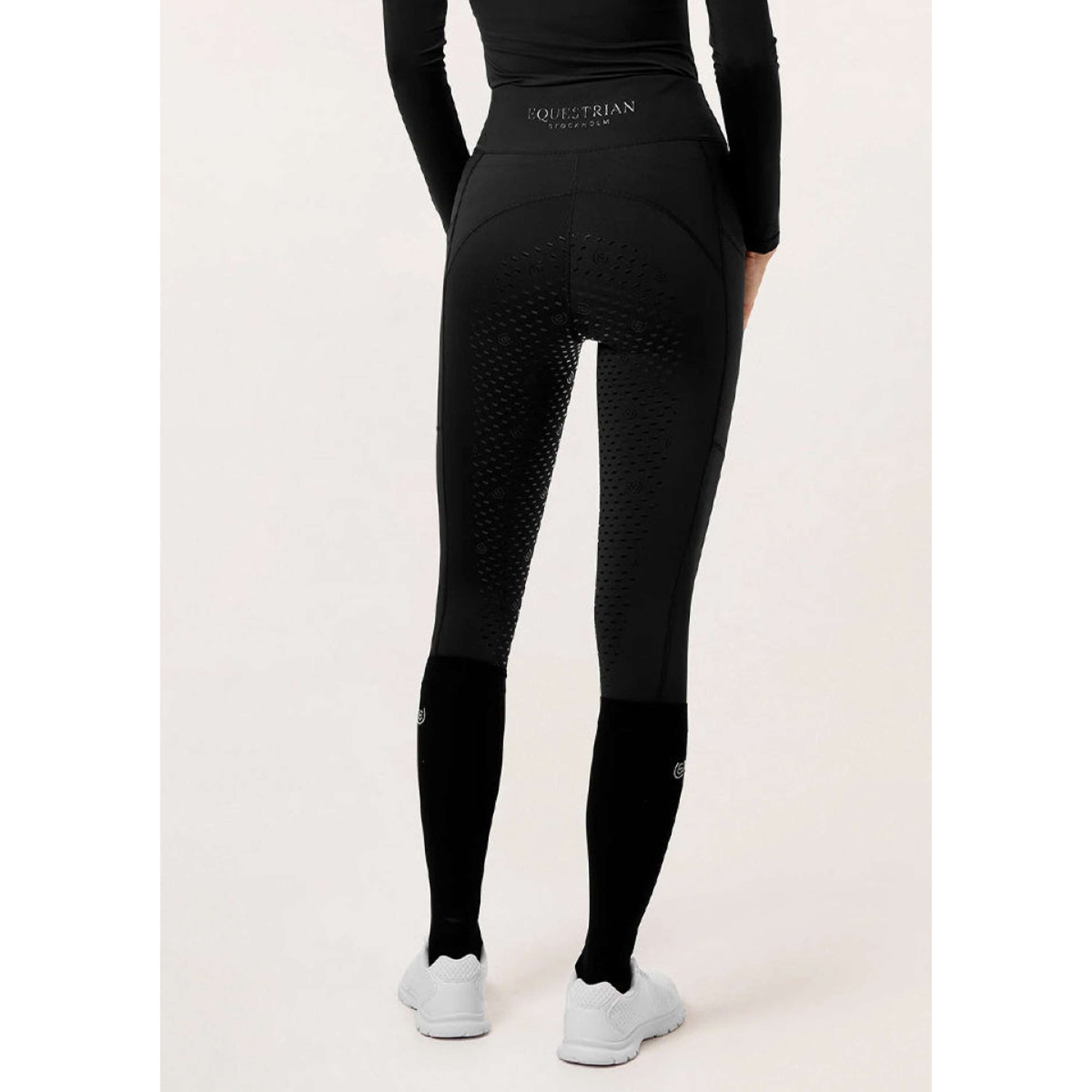 Equestrian Stockholm Reitleggings Movement Full Grip All Black