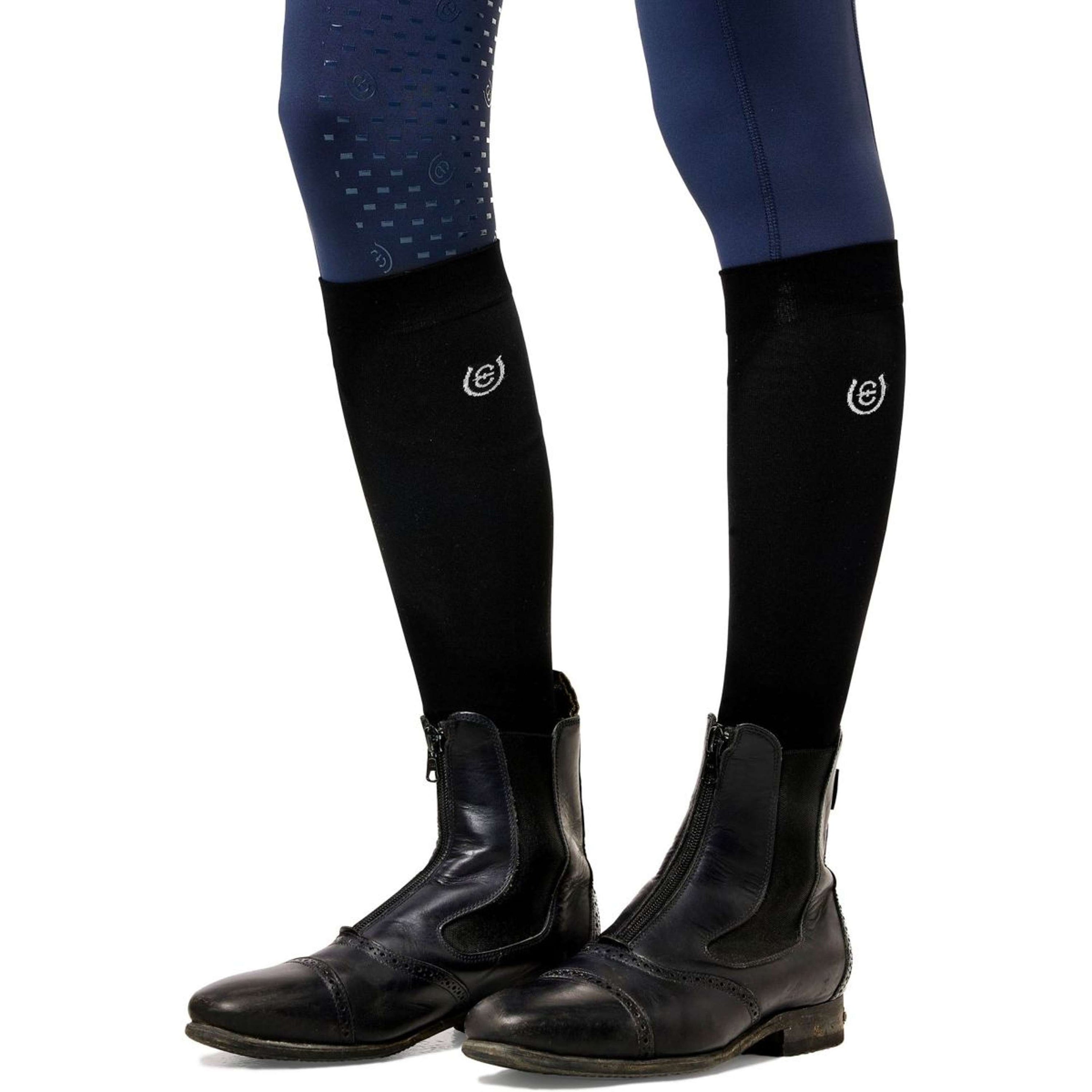Equestrian Stockholm Reitsocken Ultra Light Schwarz