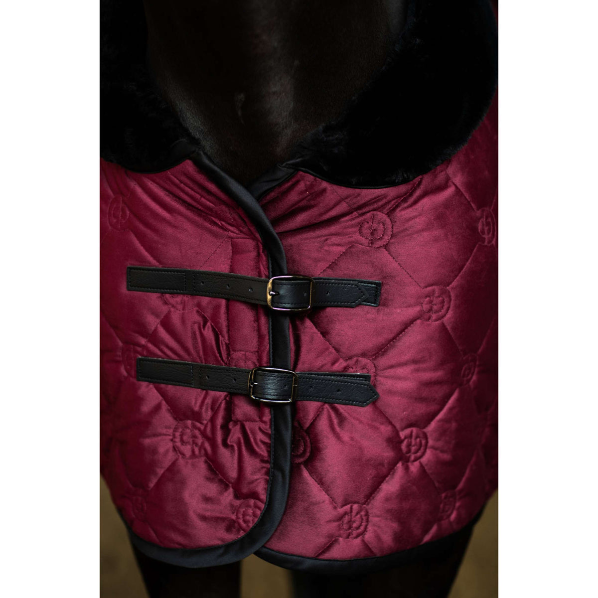 Equestrian Stockholm Fleecedecke Velvet Merlot