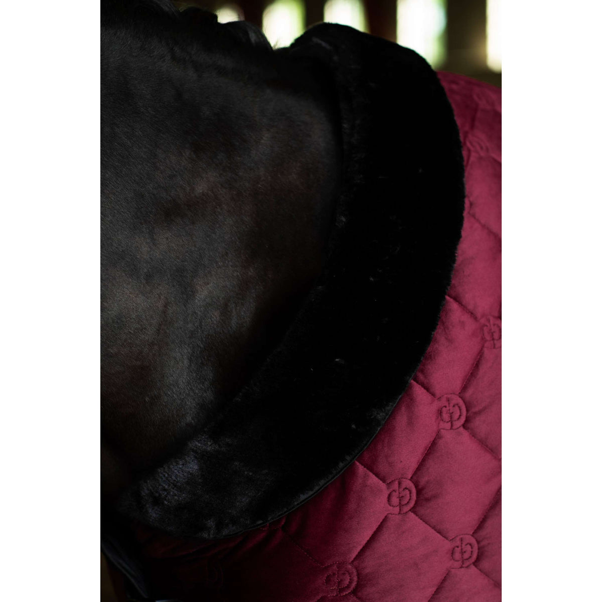 Equestrian Stockholm Fleecedecke Velvet Merlot