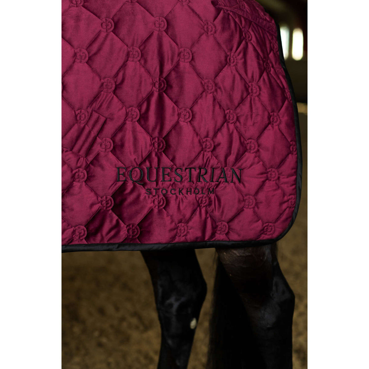 Equestrian Stockholm Fleecedecke Velvet Merlot