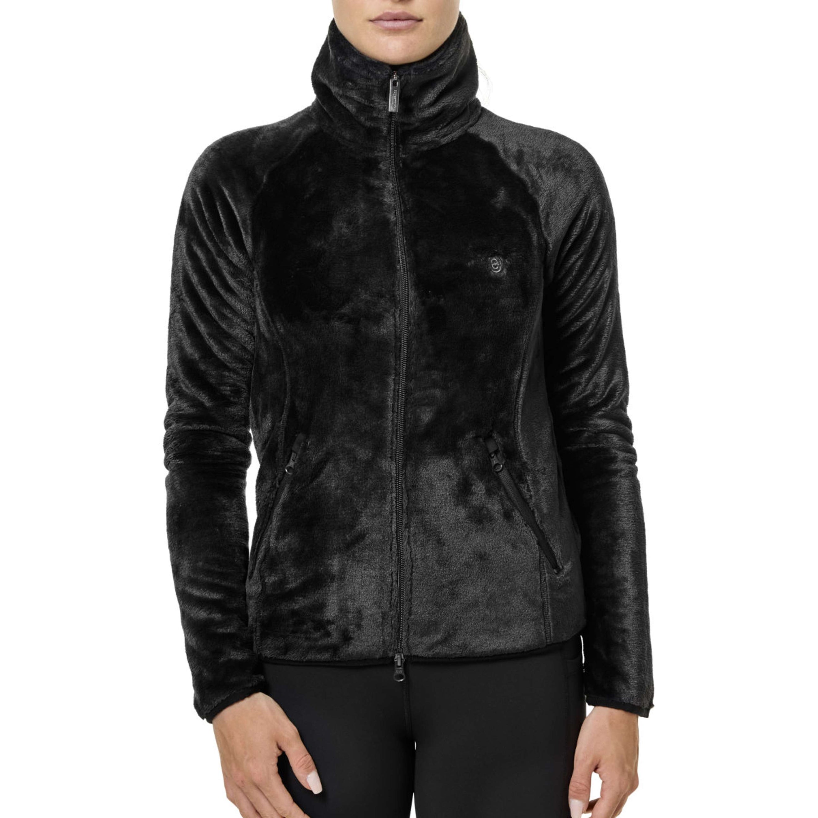Equestrian Stockholm Fleecejacke Velvet Schwarz