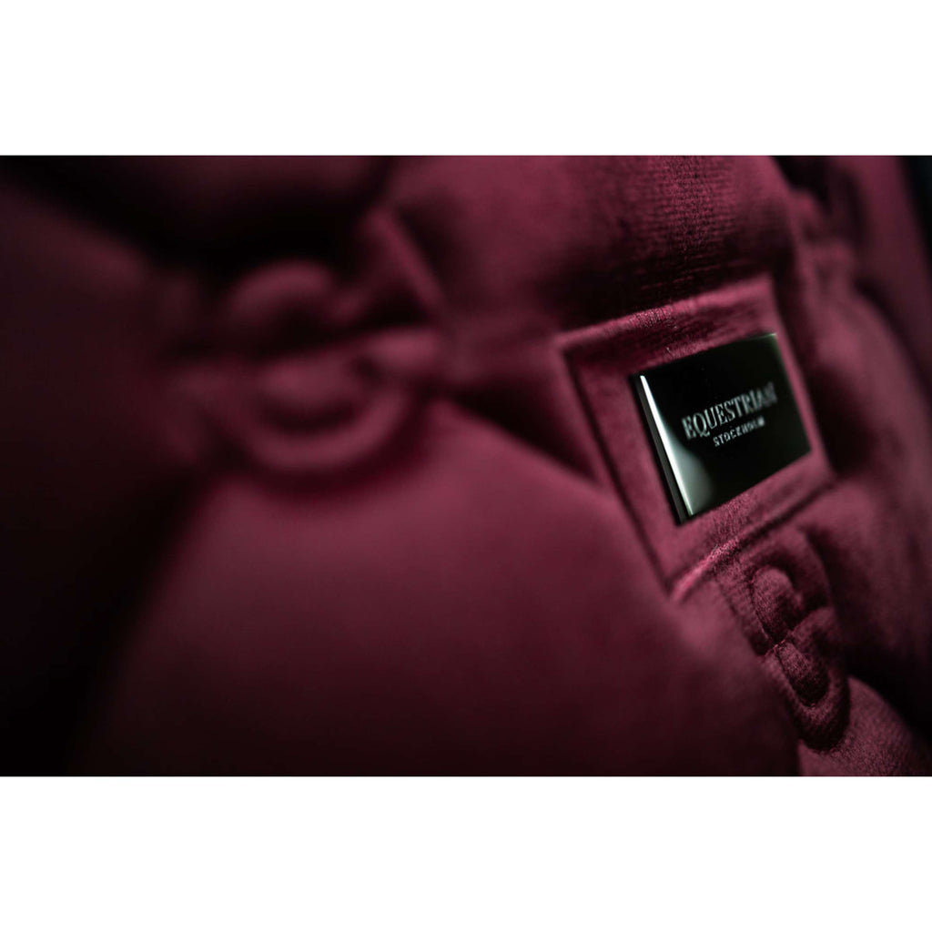Equestrian Stockholm Schabracke Velvet Springen Merlot
