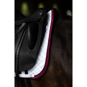 Equestrian Stockholm Schabracke Modern Dressur Weiß/Merlot