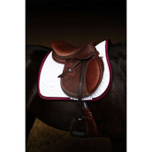 Equestrian Stockholm Schabracke Modern Springen Weiß/Merlot