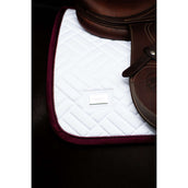 Equestrian Stockholm Schabracke Modern Springen Weiß/Merlot