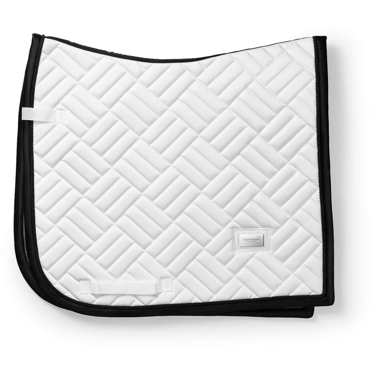Equestrian Stockholm Schabracke Modern Dressur Weiß/Schwarz