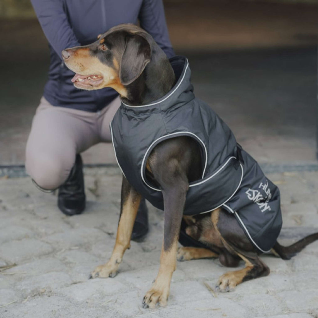 Hunter x Eskadron Hunde Wintermantel Vario Schwarz