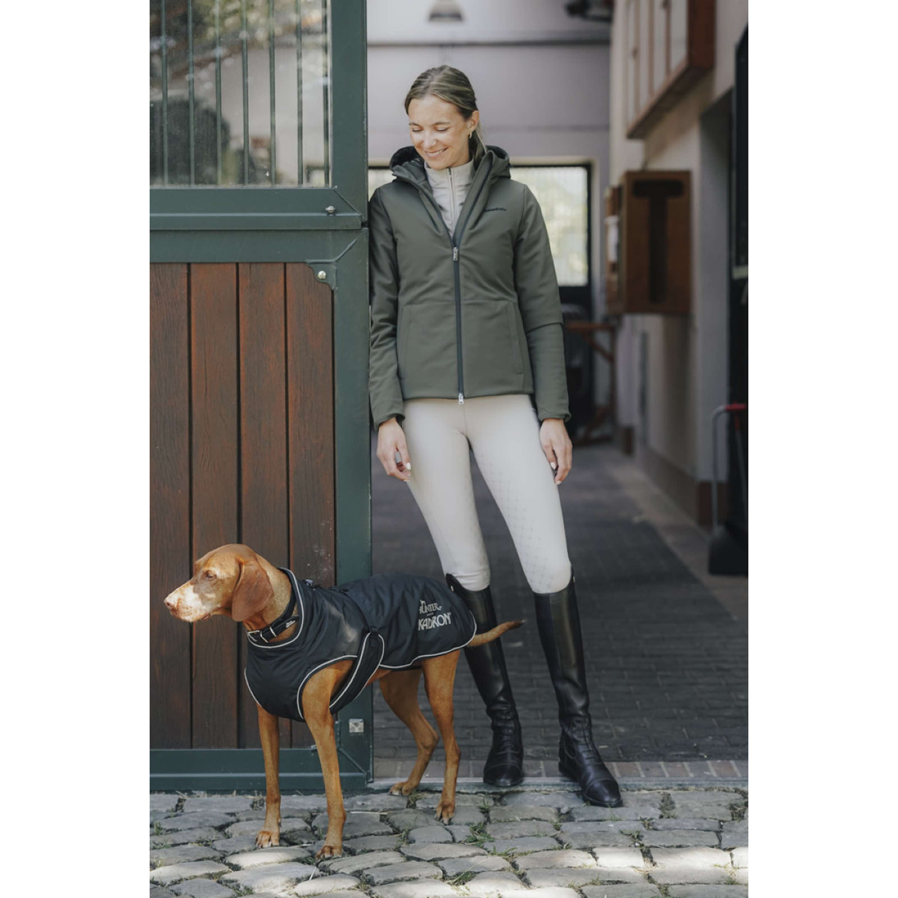 Hunter x Eskadron Hunde Wintermantel Vario Schwarz