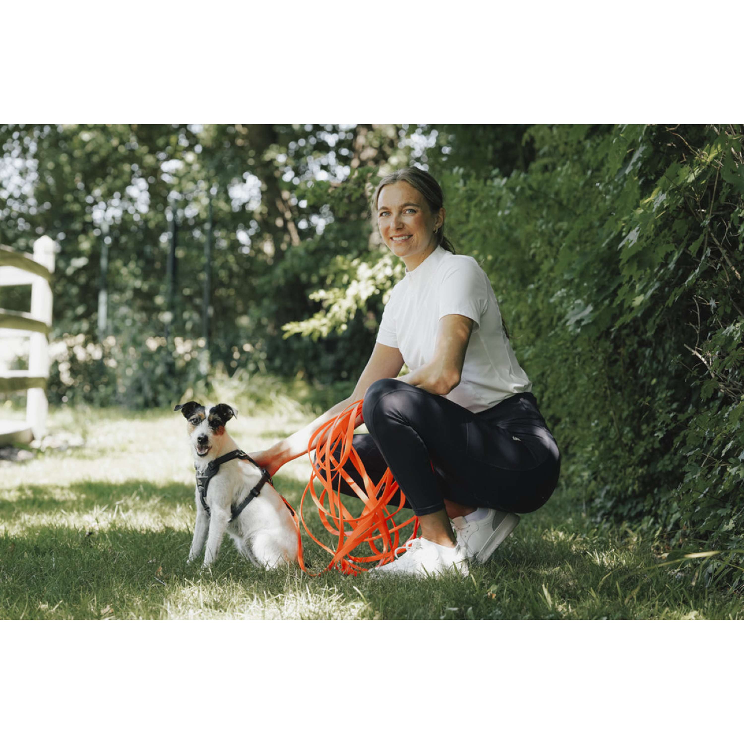 Hunter x Eskadron Hundeleine Spark Tracking Neonorange