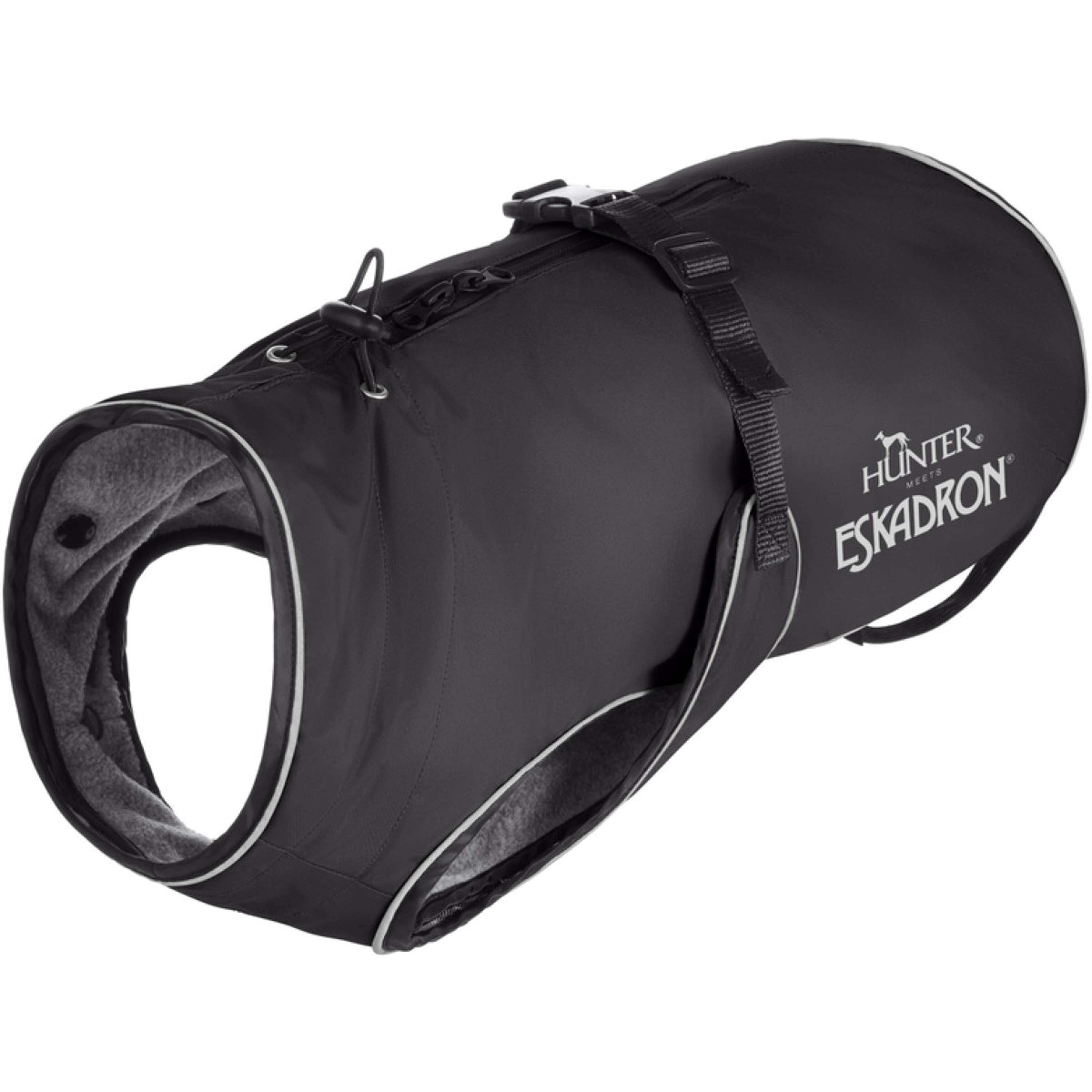 Hunter x Eskadron Hunde Wintermantel Vario Schwarz