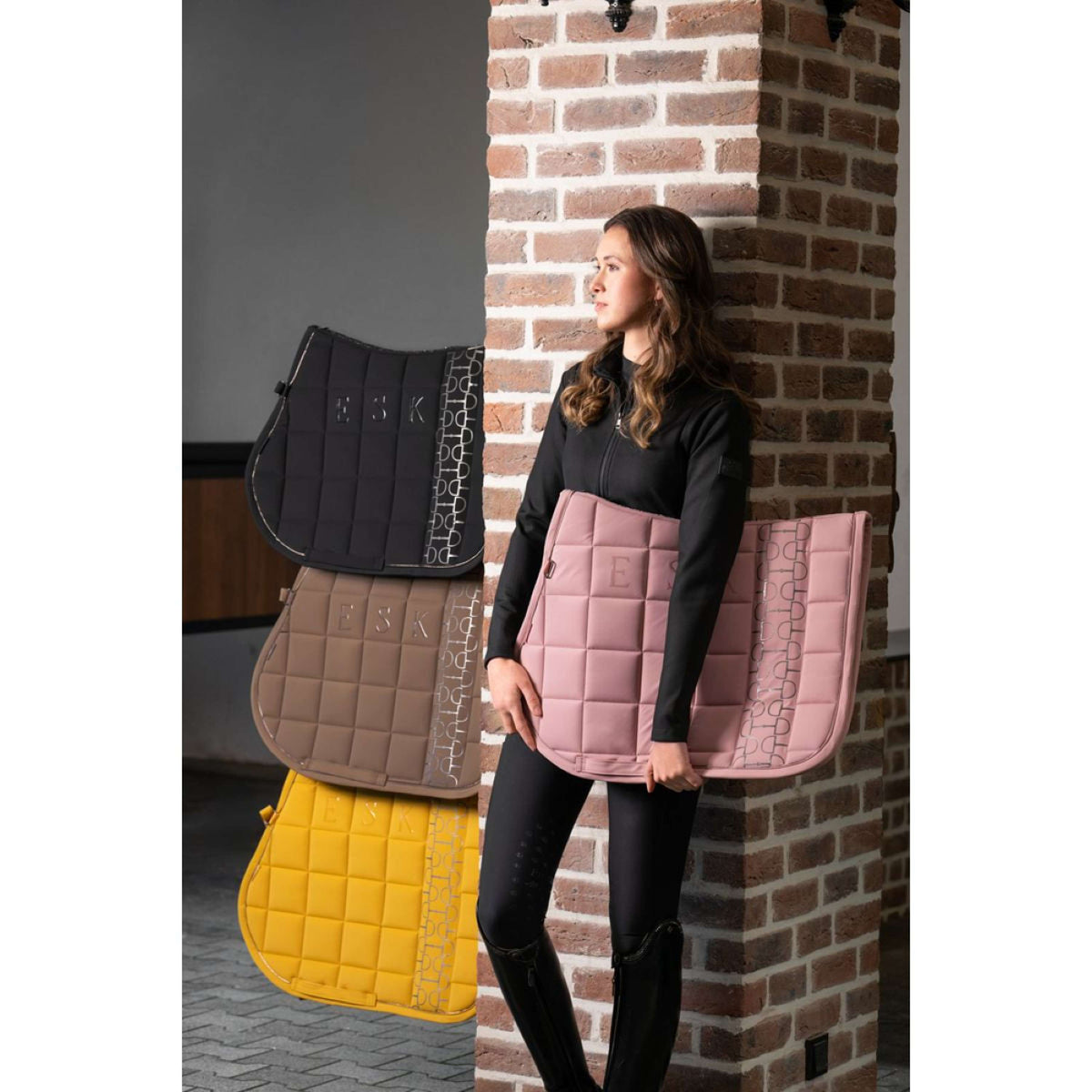 Eskadron Schabracke Big Square Softshell Platinum '25 Dressur Smoky Taupe