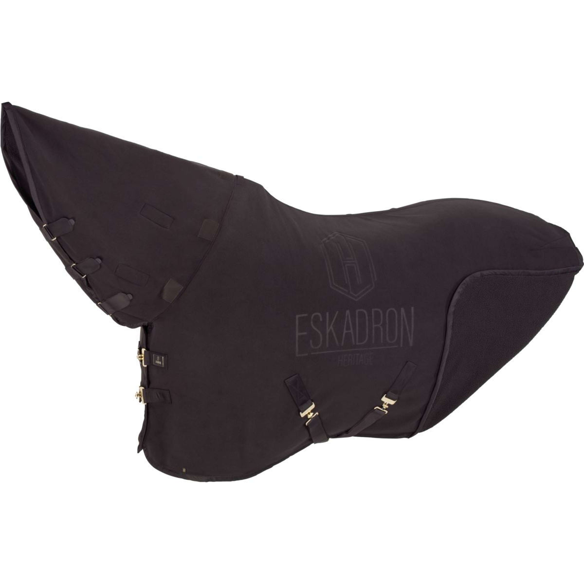 Eskadron Abschwitzdecke Heritage Double Fleece High Neck Black Truffle