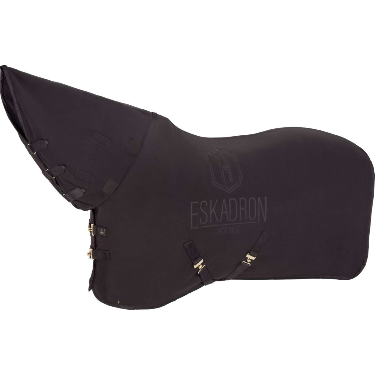 Eskadron Abschwitzdecke Heritage Double Fleece High Neck Black Truffle