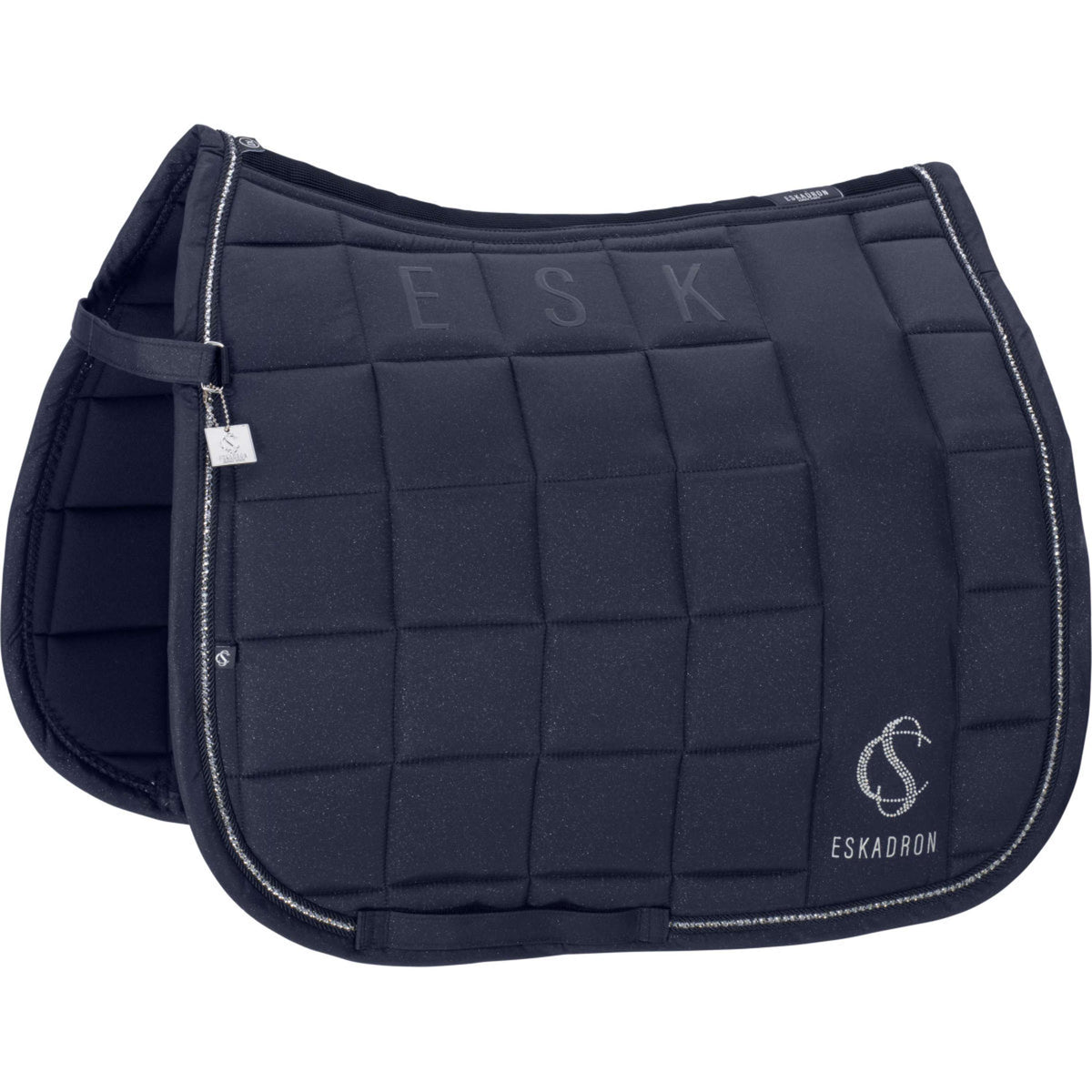 Eskadron Schabracke Classic Sports Big Square Sparkle Dressur Navy