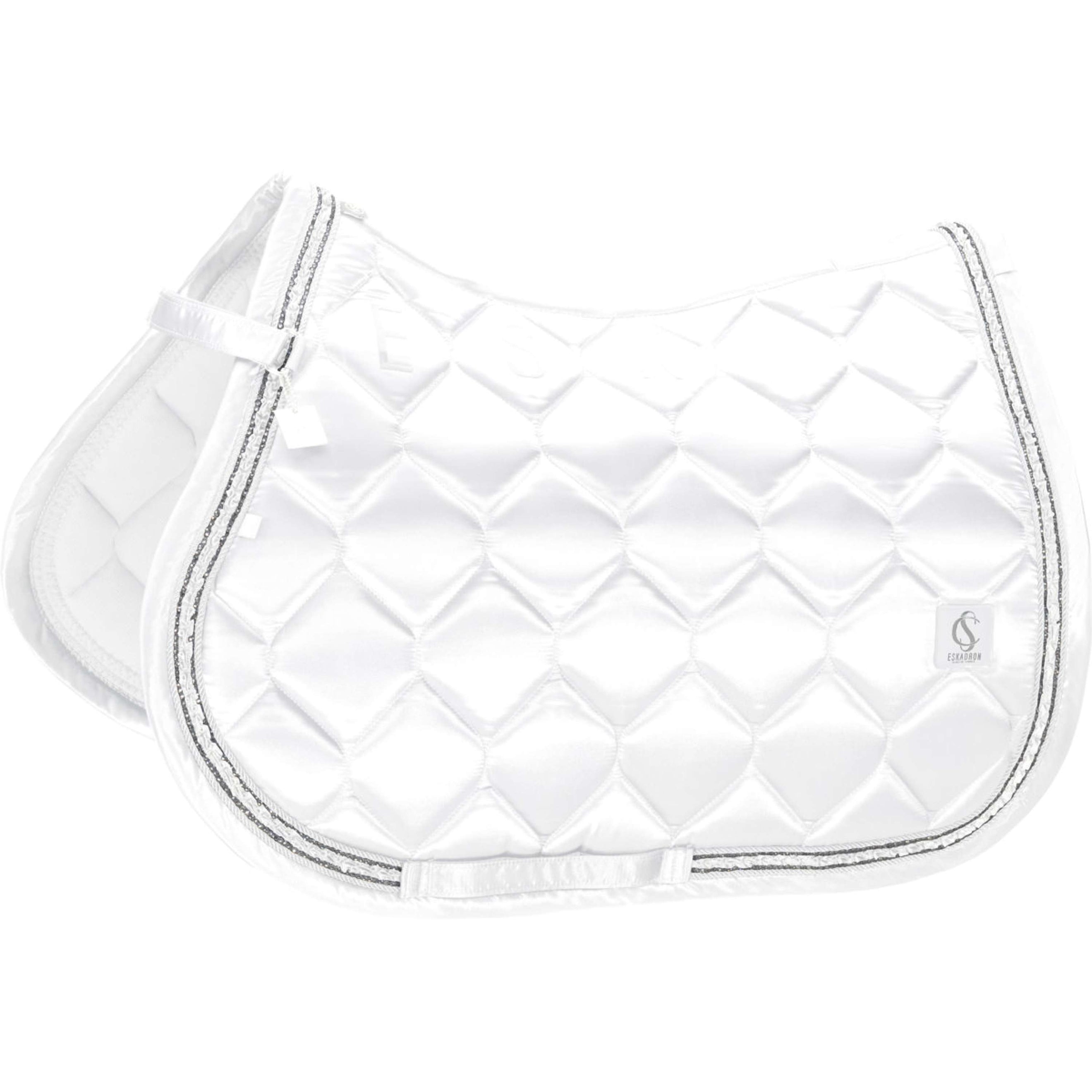 Eskadron Schabracke Classic Sports Satin Frills Vielseitigkeit Weiß Eskadron Schabracke Classic Sports Satin Frills Vielseitigkeit Weiß