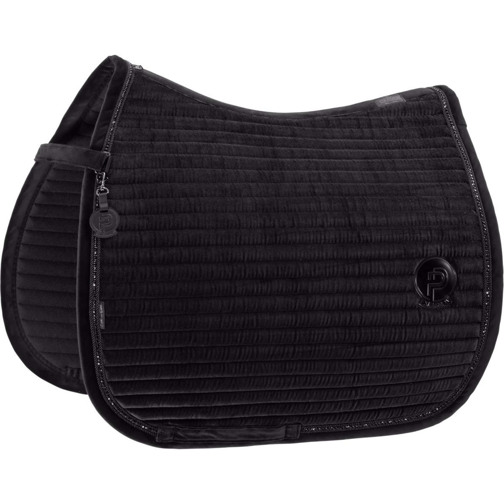 Eskadron Schabracke Platinum '26 Velvet Crystal Dressur Schwarz