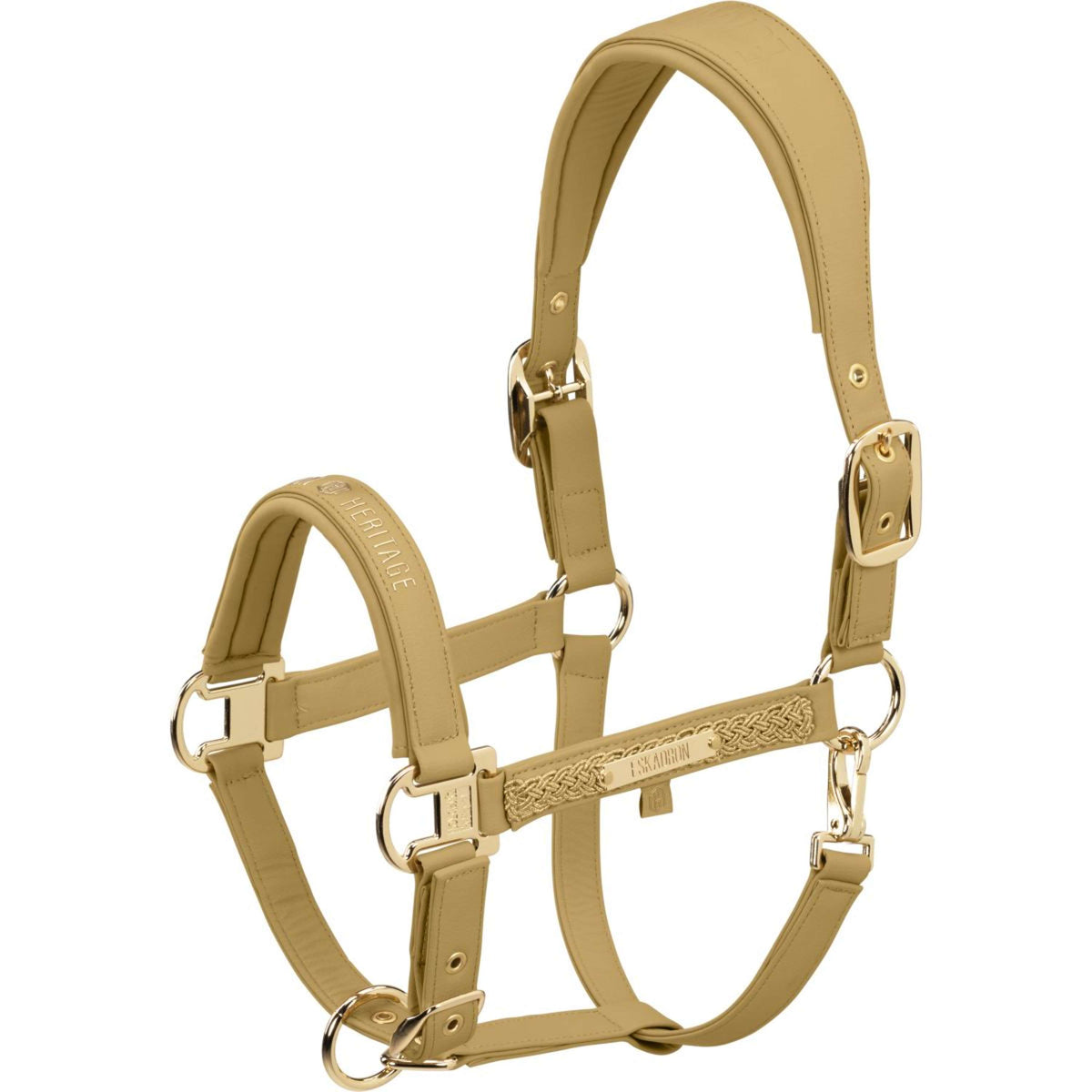 Eskadron Halfter Heritage Faux Leather Double Pin Cardamom