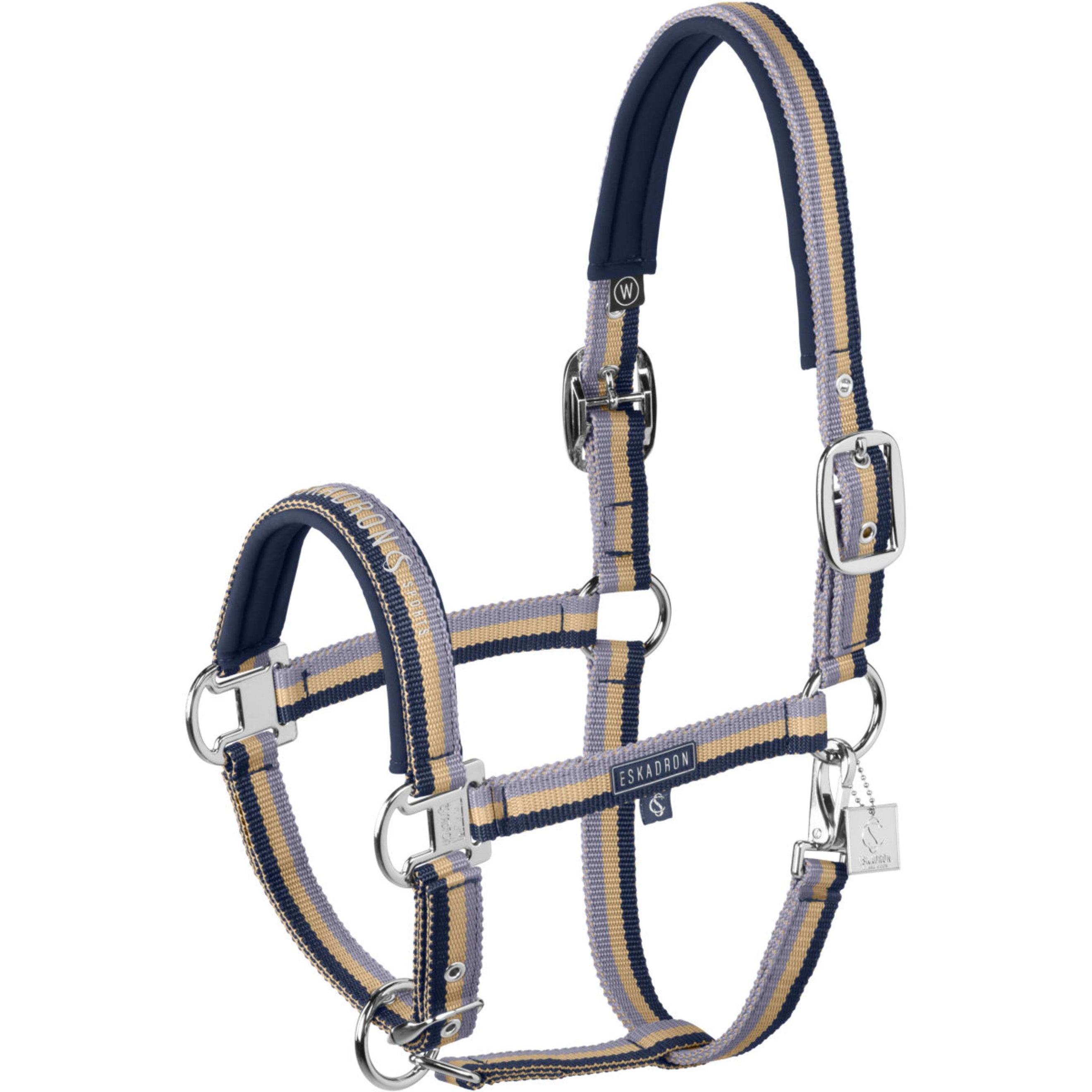 Eskadron Halfter Classic Sports Double Pin Navy/Sierra/Orchid