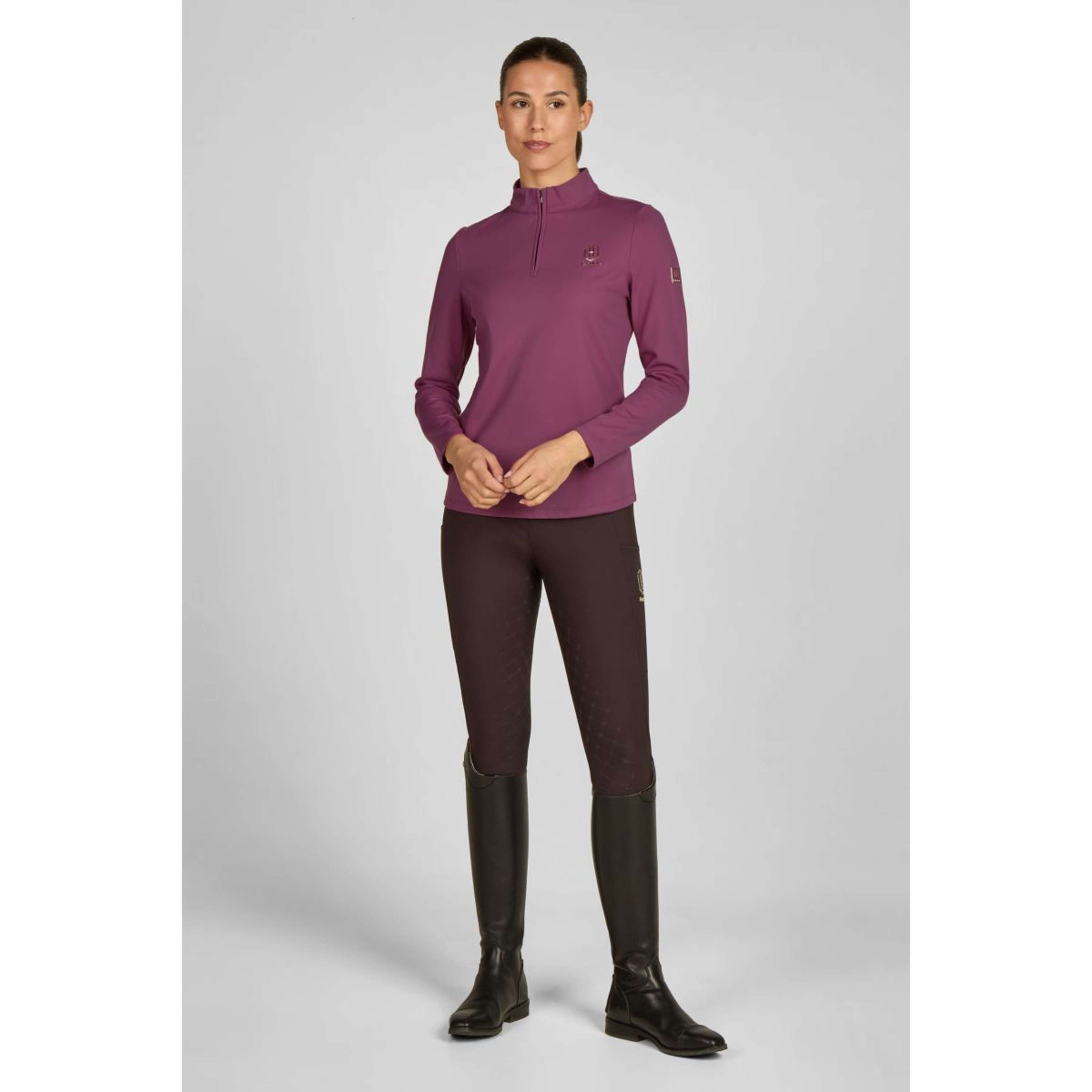 Eskadron Shirt Heritage Half-Zip Wildberry