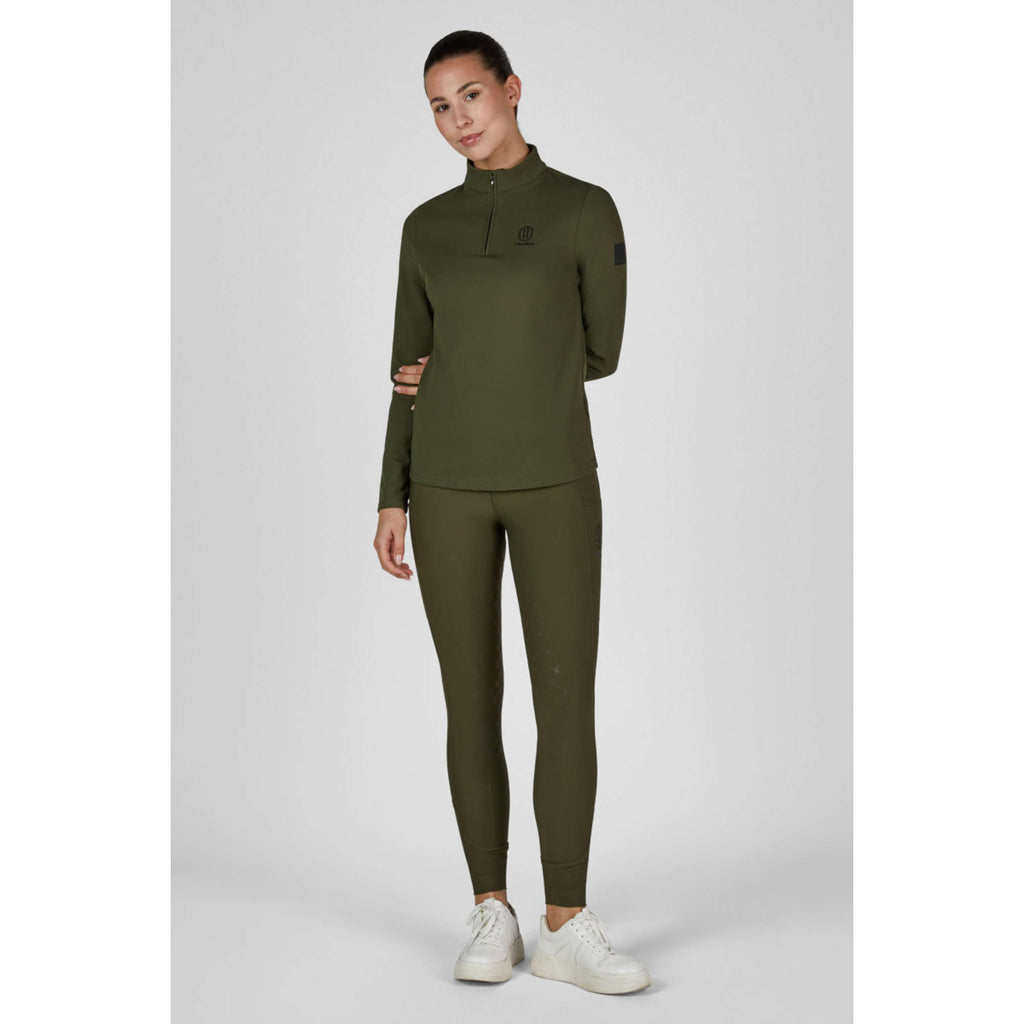 Eskadron Shirt Heritage Half-Zip Deep Moss