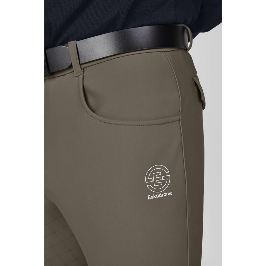 Eskadron Reithose Dynamics Full Grip Herren Powdertaupe