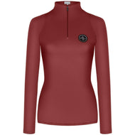 Fair Play Rollkragenpullover Jade Terra Red