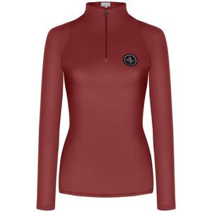 Fair Play Rollkragenpullover Jade Terra Red