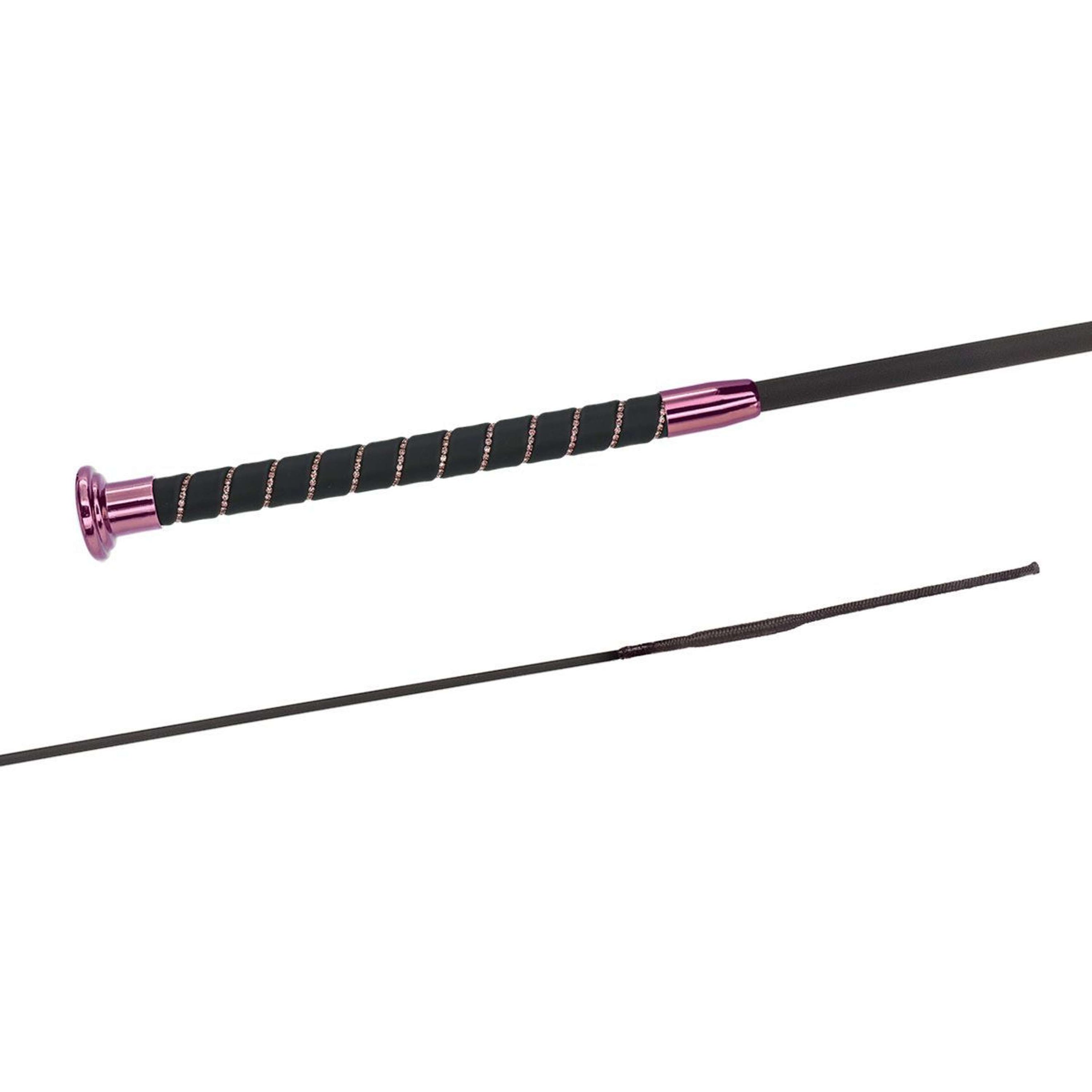 Fleck Dressurgerte SilkTouch Crystal Rosa