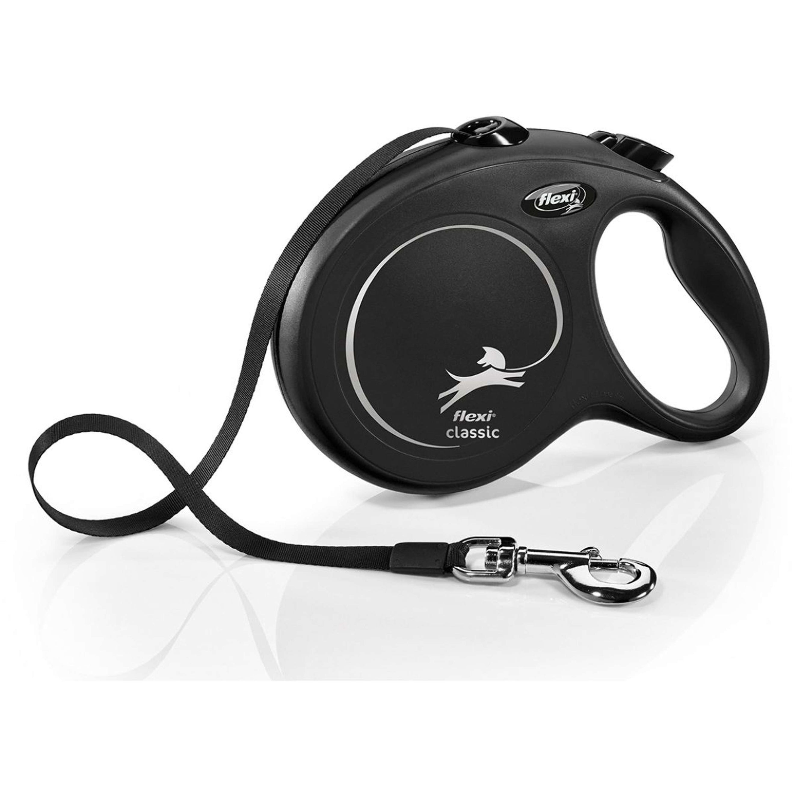 Flexi Gurtleine New Classic Schwarz