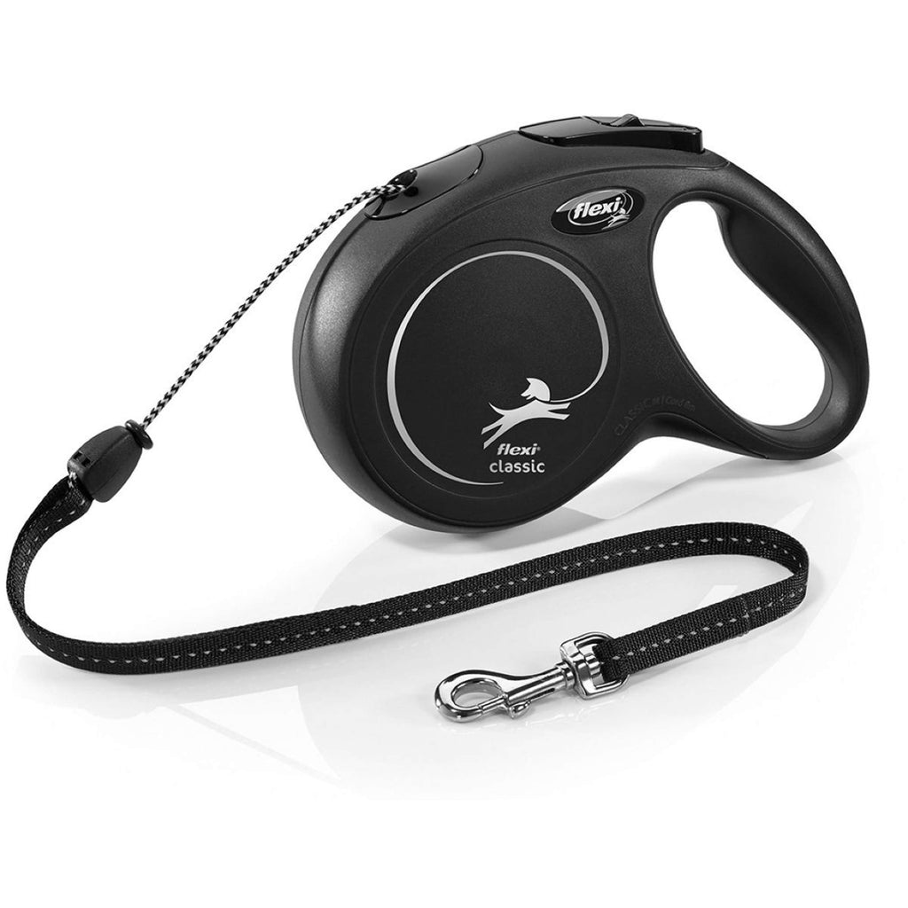 Flexi Leine New Classic Seil M Schwarz