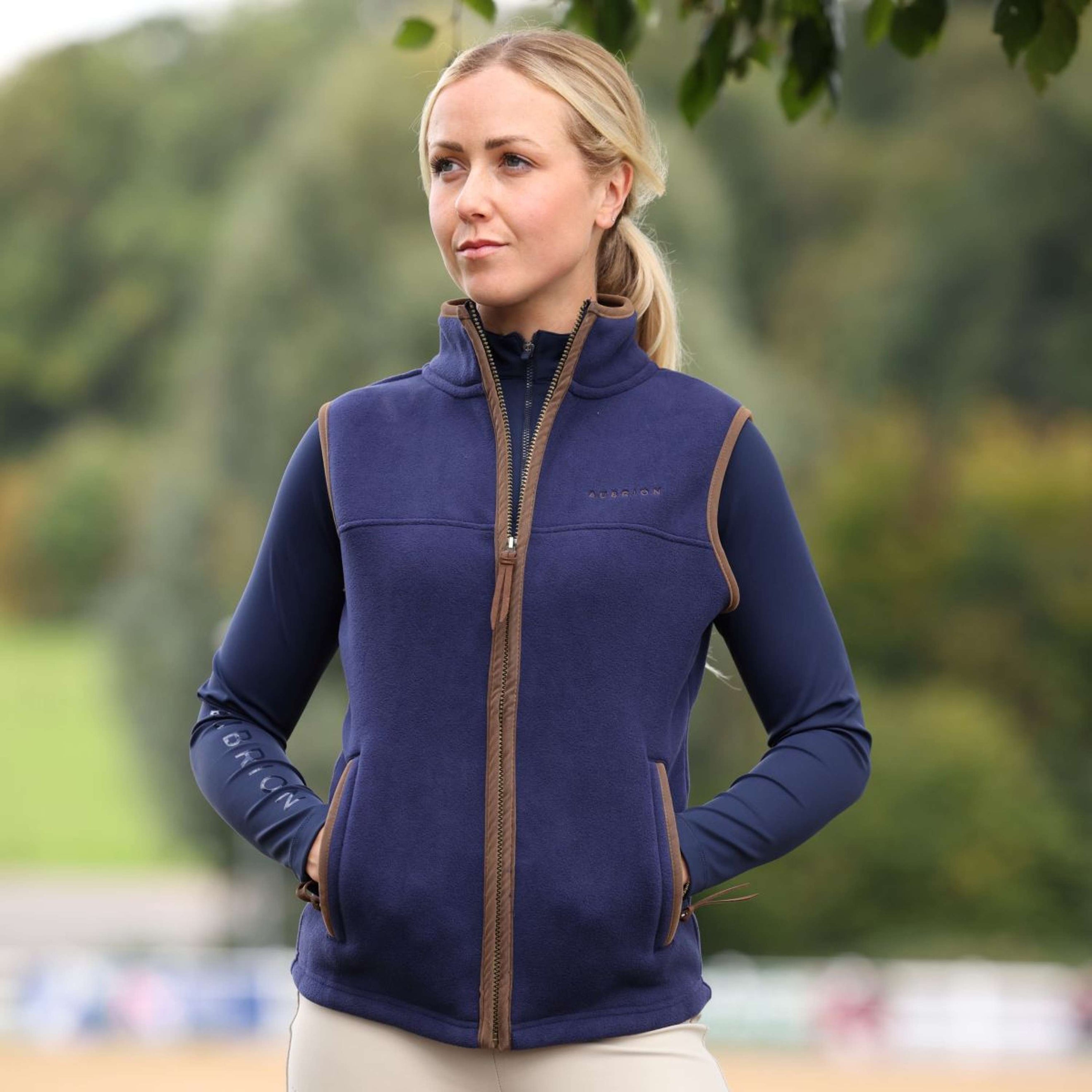 Aubrion by Shires Weste Original Fleece Navy Aubrion by Shires Weste Original Fleece Navy