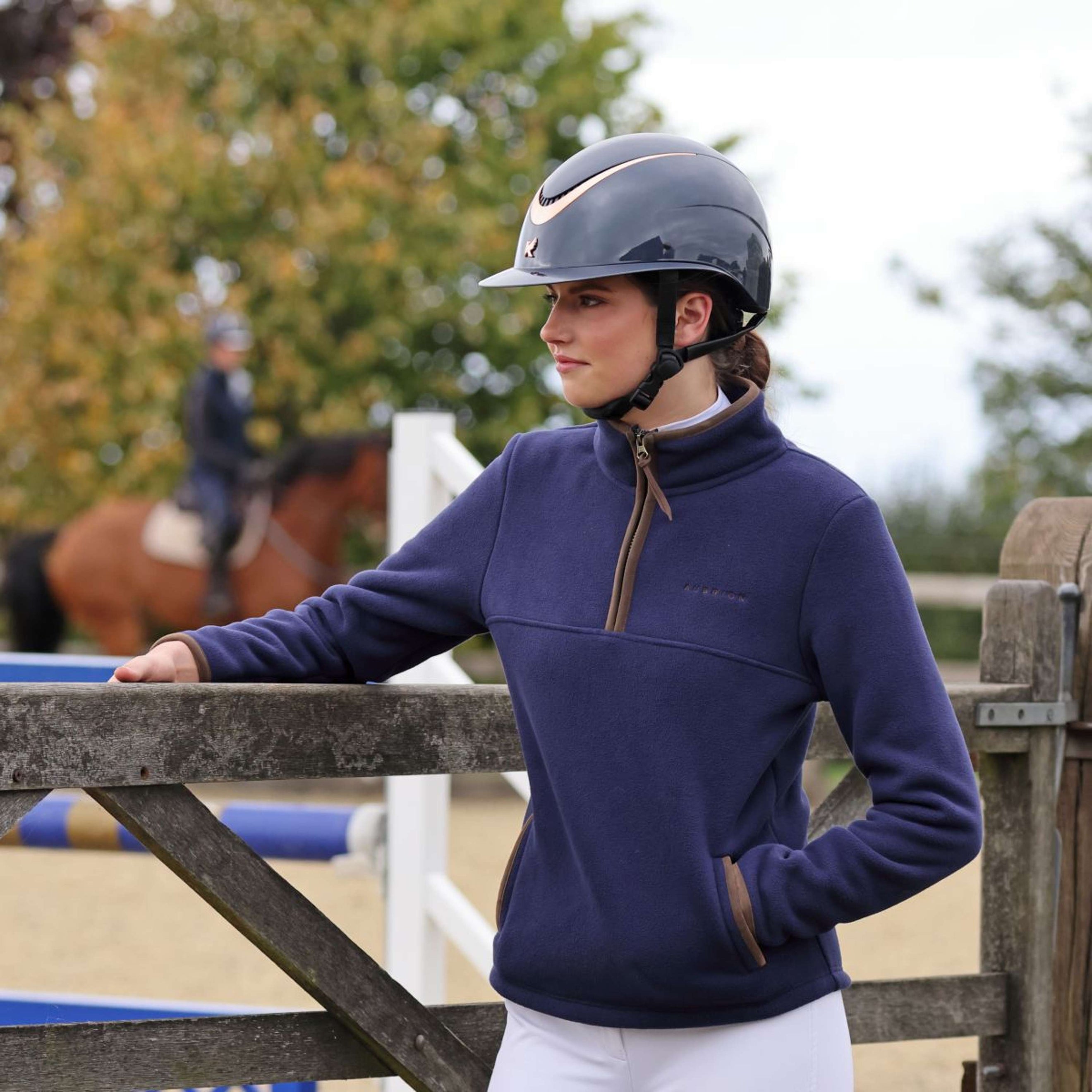 Aubrion by Shires Pullover Original Fleece Navy Aubrion by Shires Pullover Original Fleece Navy