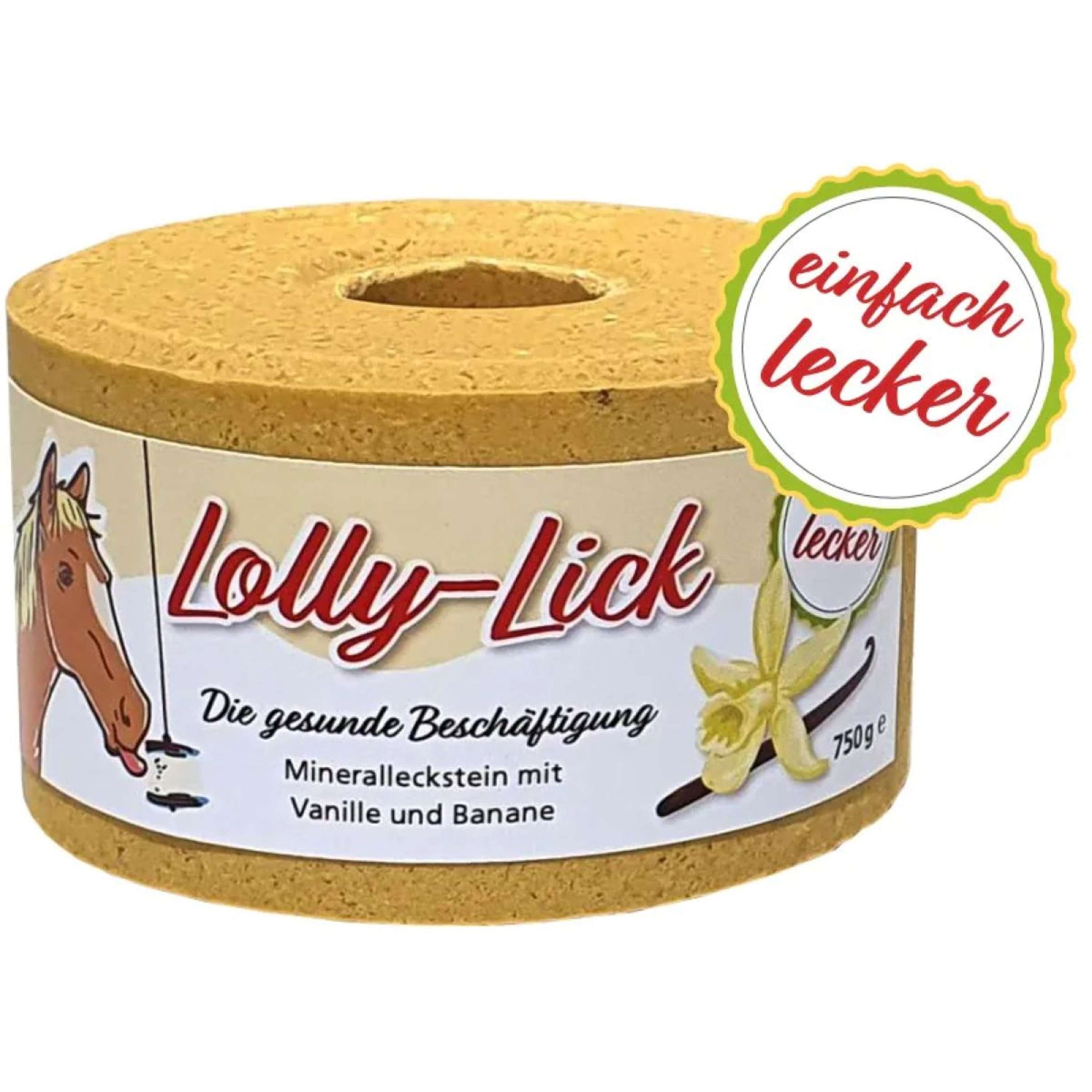 Animalixs Leckstein LollyLick Vanille/Banane Animalixs Leckstein LollyLick Vanille/Banane