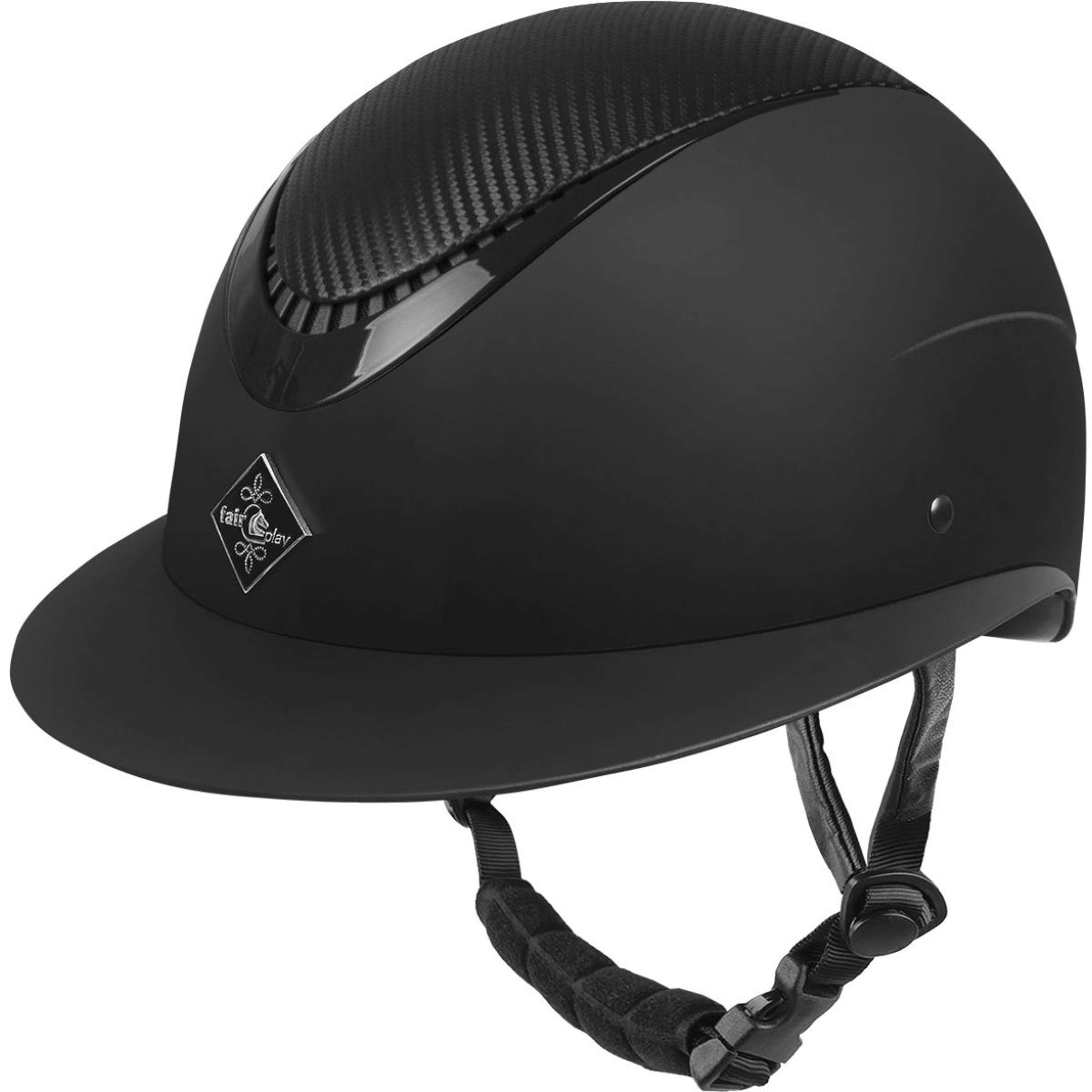 Fair Play Reithelm Apoleus Carbon Wide Visor Schwarz