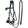 F.R.A. Gebisslose Trense Aruba Side Pull Softleder Zügel Braun
