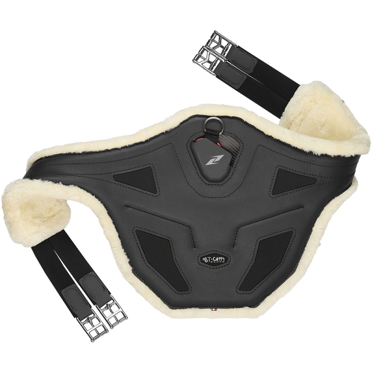 Zandona Spring Sattelgurt Techno-Fur Stud Schwarz