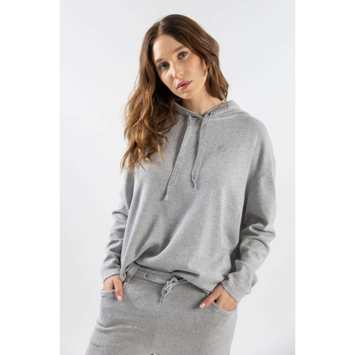 Harcour Hoodie Swanda Silber