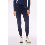 Harcour Reithose Jaipur Fix System Grip Polarfleece Damen Navy