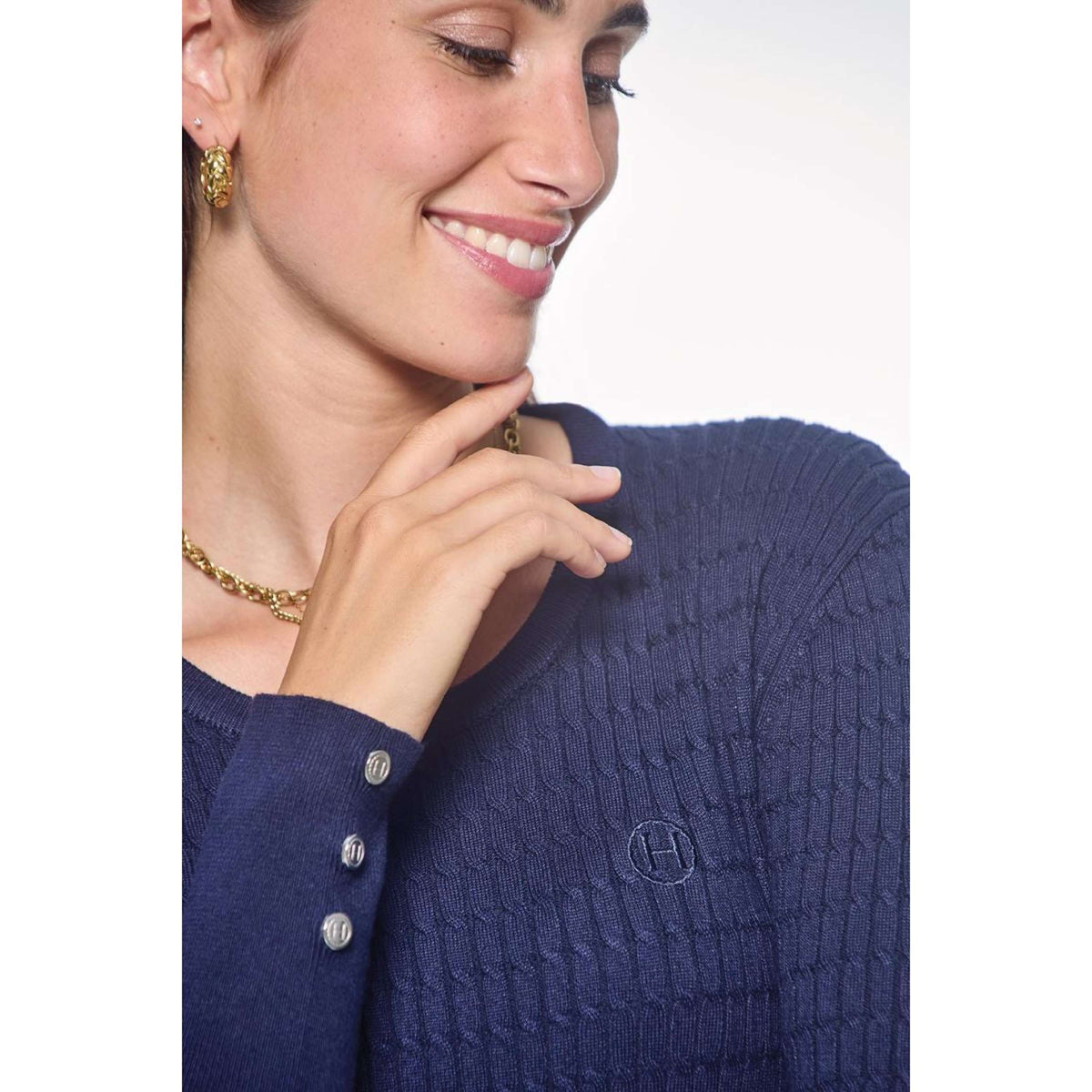 Harcour Pullover Pompadou Damen Navy